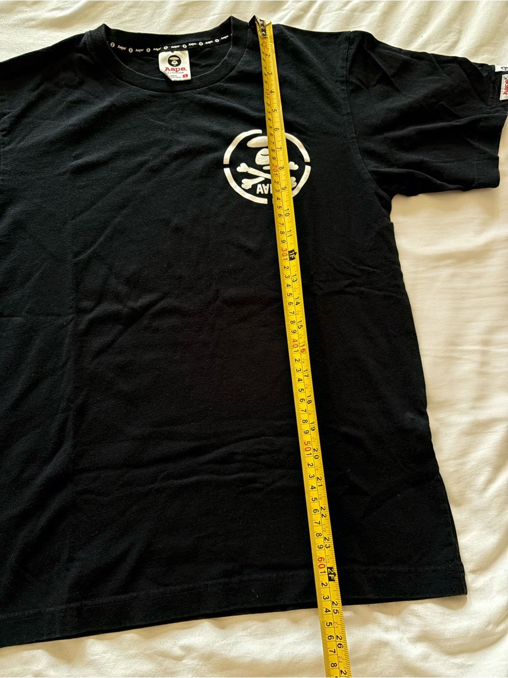 Aape by A Bathing Ape Moonface Skull Graphic Tee – Size Small - Picture 2 of 6